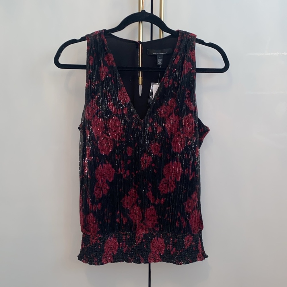 WHBM • Smocked Waist Sleeveless Top - Picture 4 of 13
